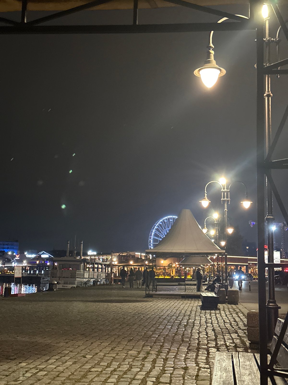 Evening stroll documented through Varna Bulgaria waterfront district