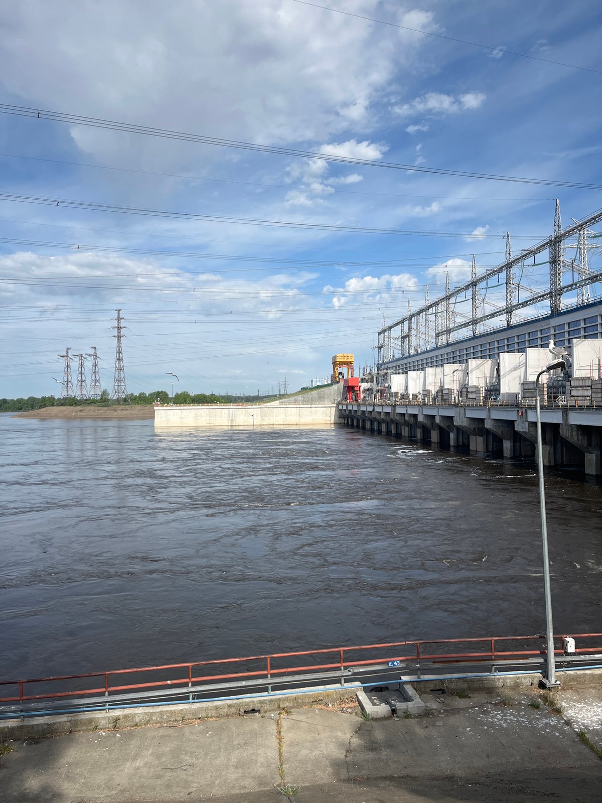 Hydroelectric station operations observed in Chaikovsky, Russia