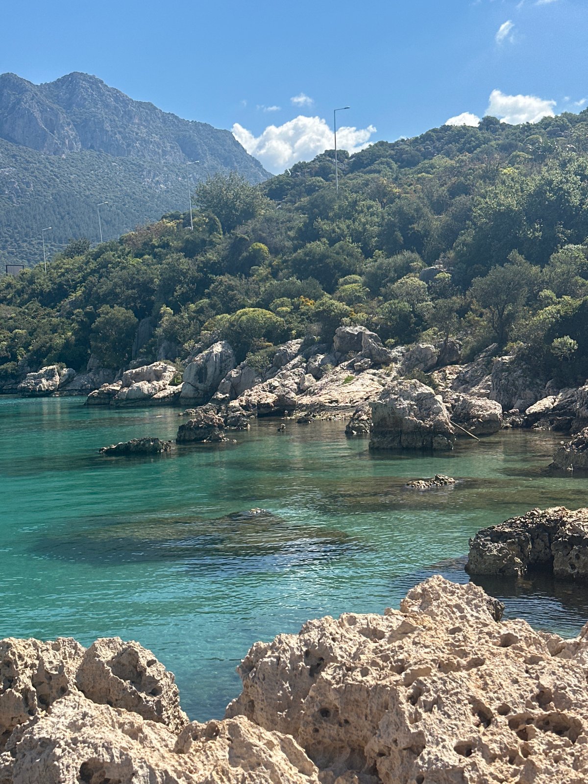 Mediterranean coastal scene documented in Kaş, Turkey