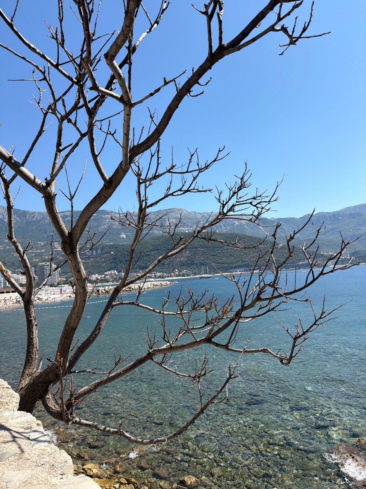 Morning wander through Budva's Old Town landmarks and seafront