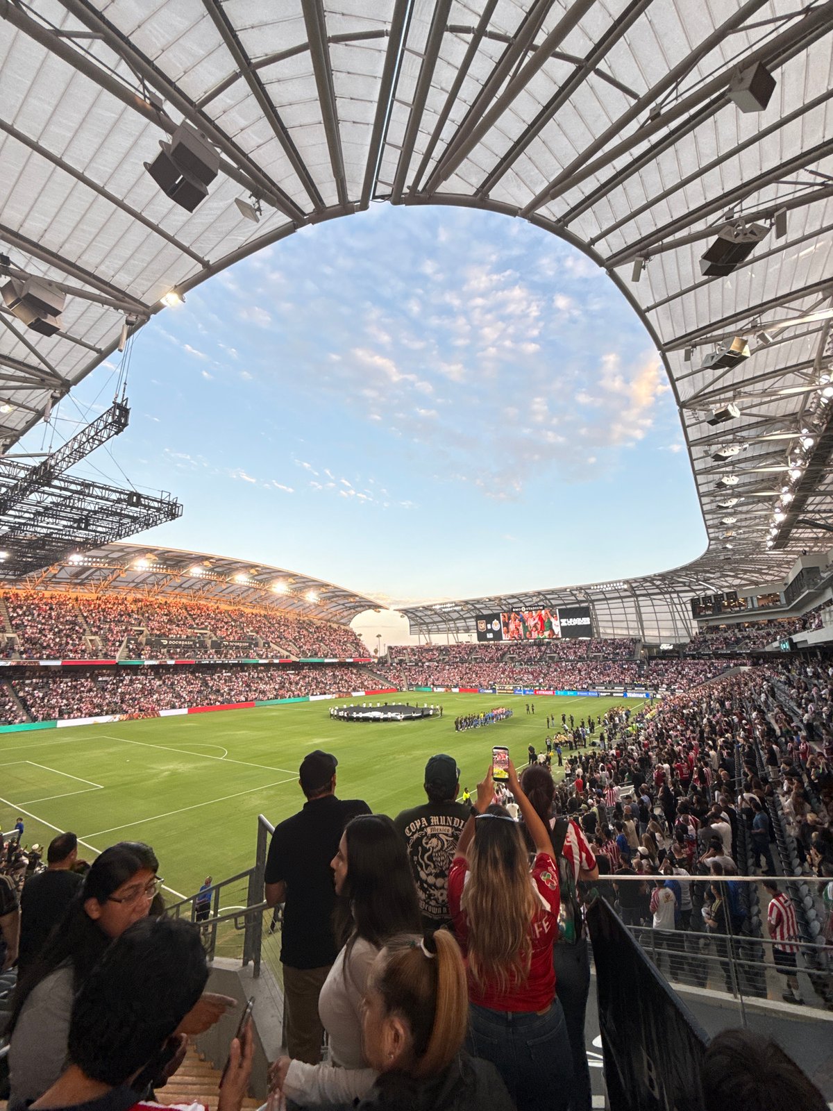 Match night at BMO Stadium, Los Angeles