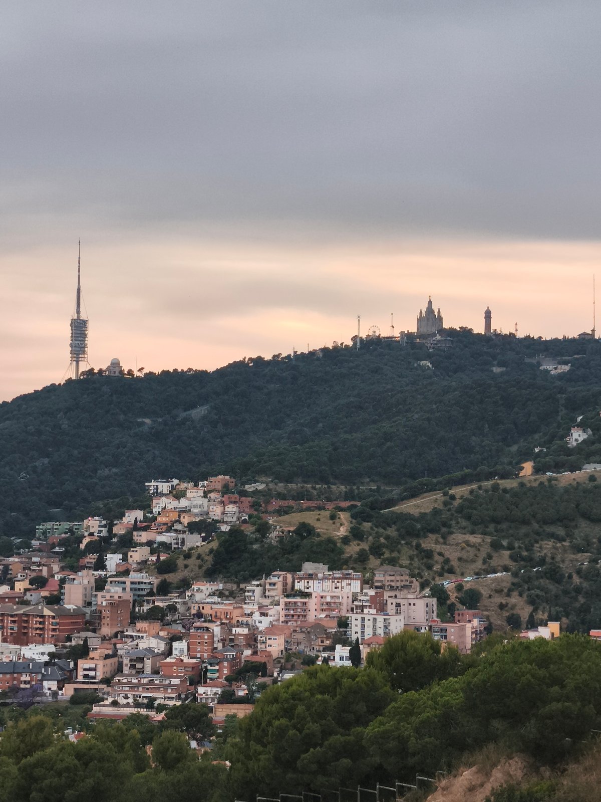 Panoramic views of Barcelona captured from hillside vantage points
