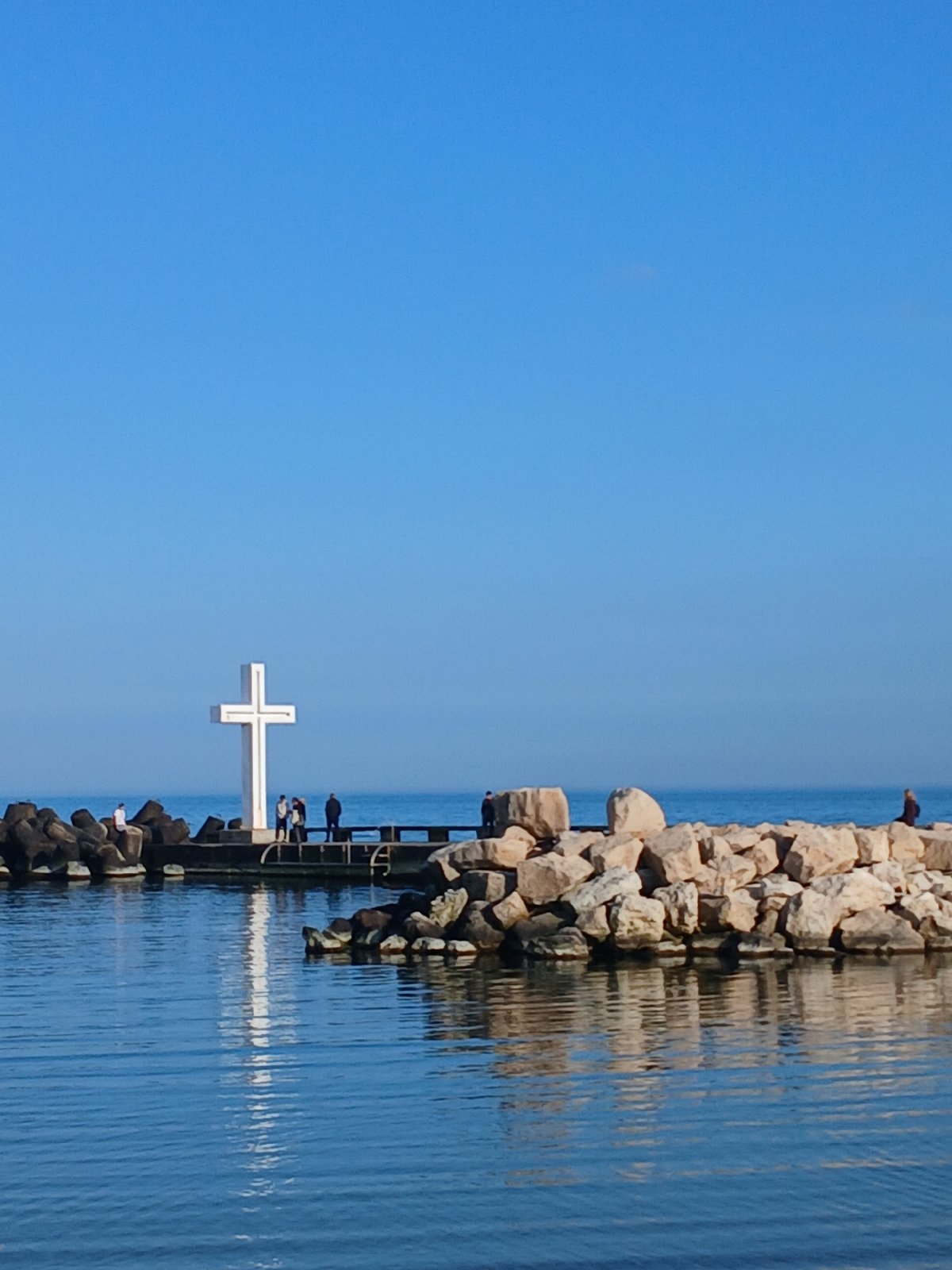 Coastal scenes documented at Varna, Bulgaria waterfront