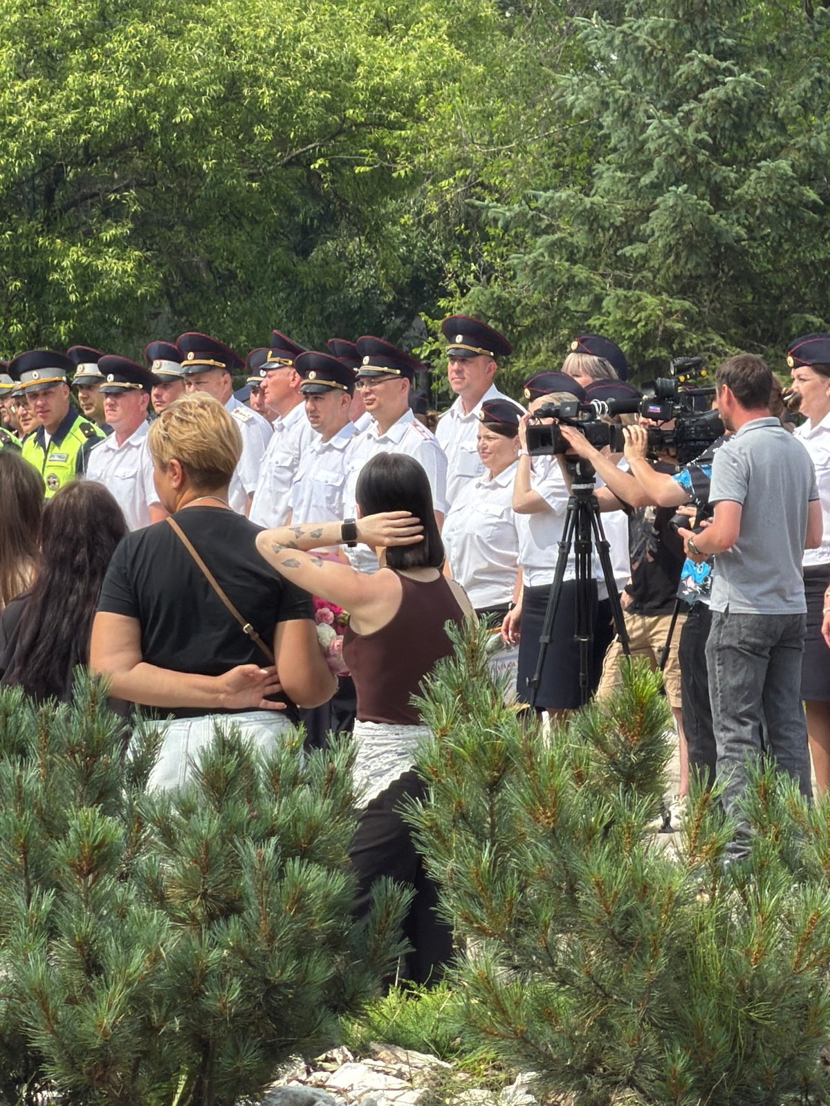 Outdoor ceremony and cycling day in Birobidzhan, Russia