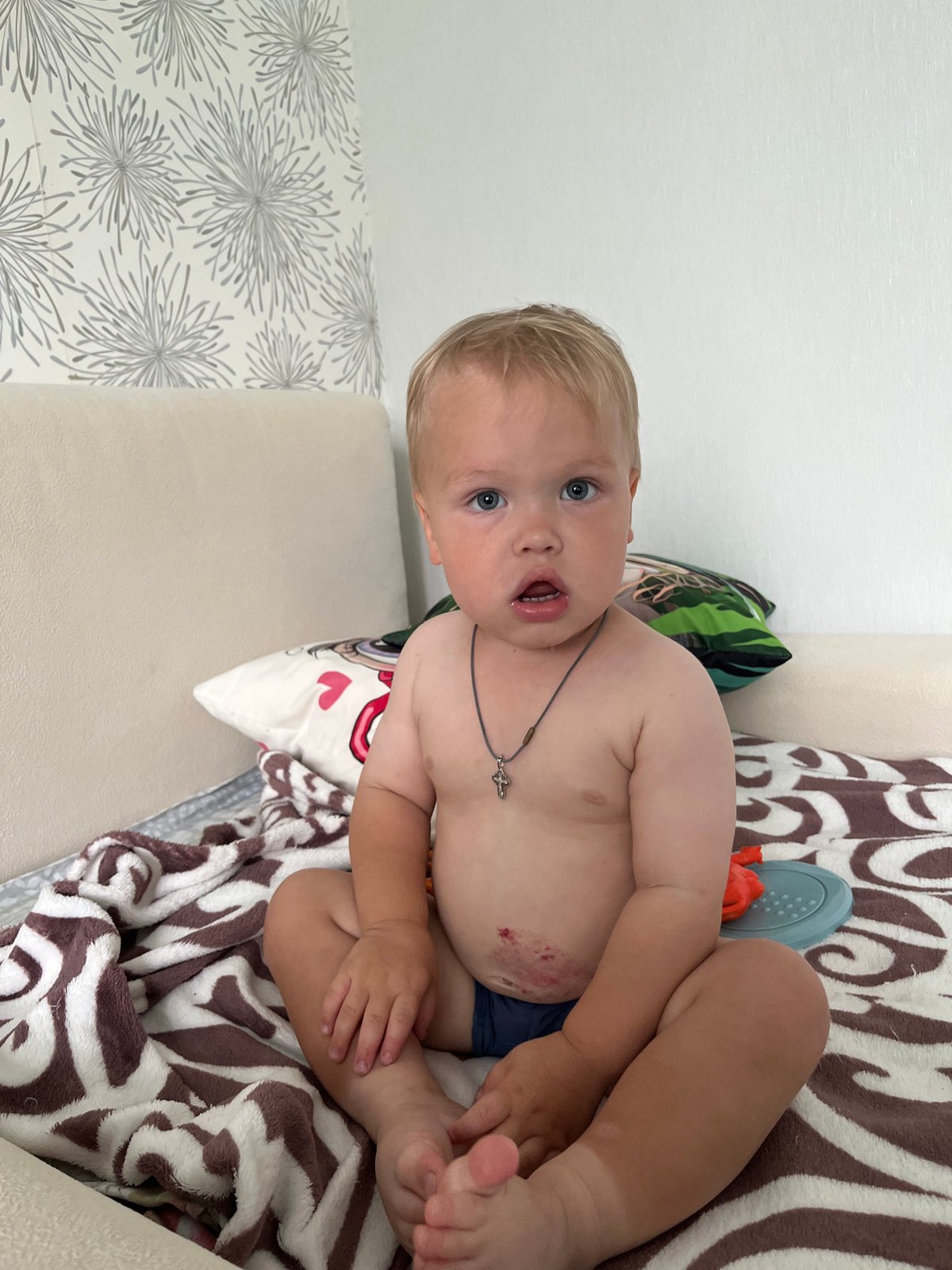 Casual morning moments at home in Pionersky, Russia