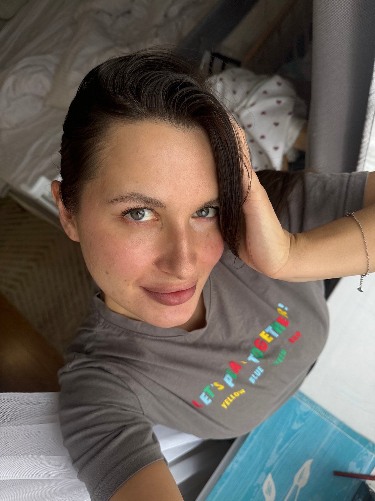 Woman photographed in multiple indoor poses in Odintsovo