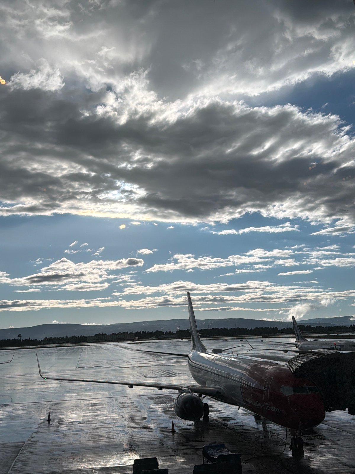 Passing time at Oslo Gardermoen on a wet June afternoon