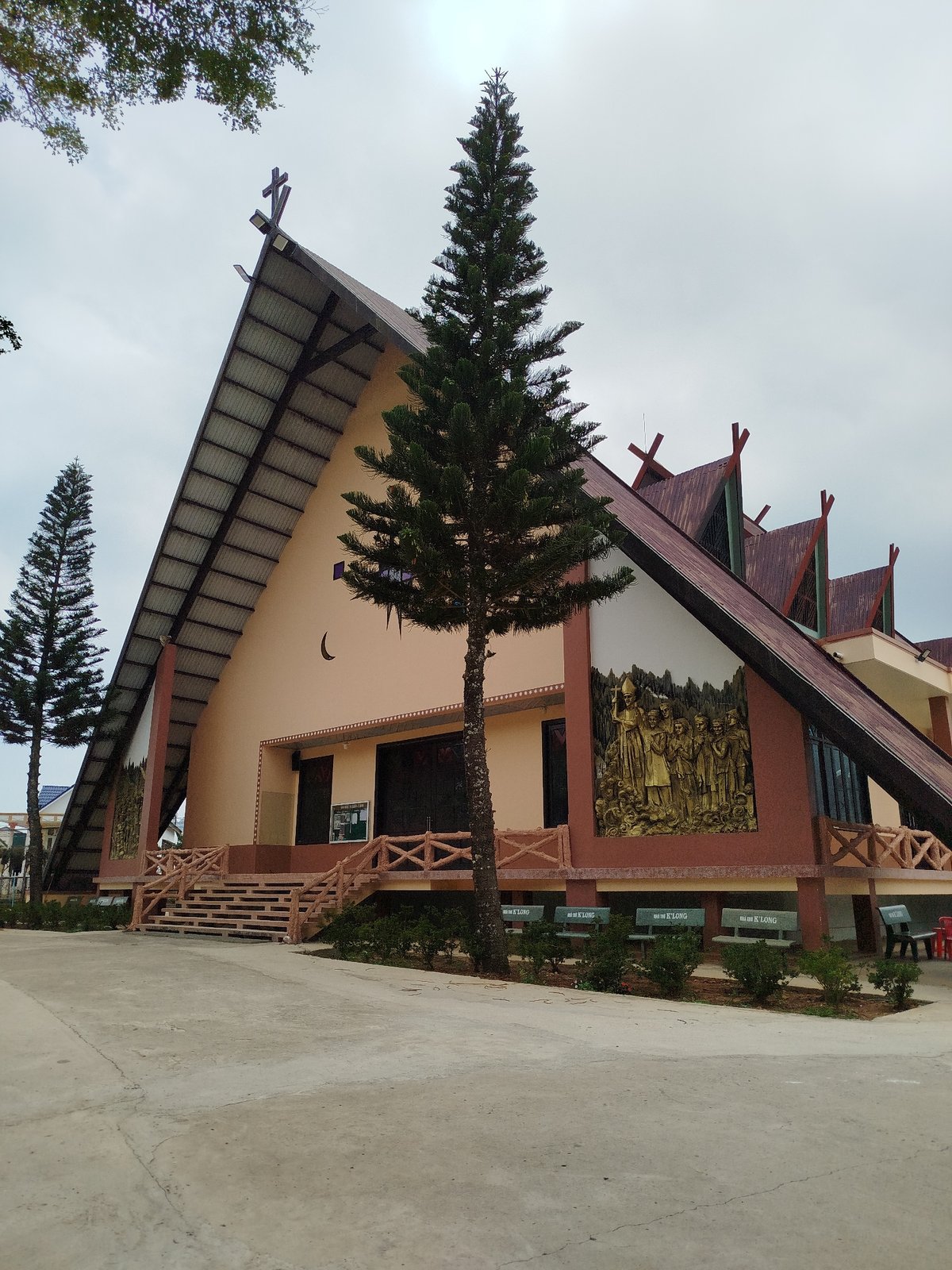 Church complex documented in K'Long Vietnam early morning