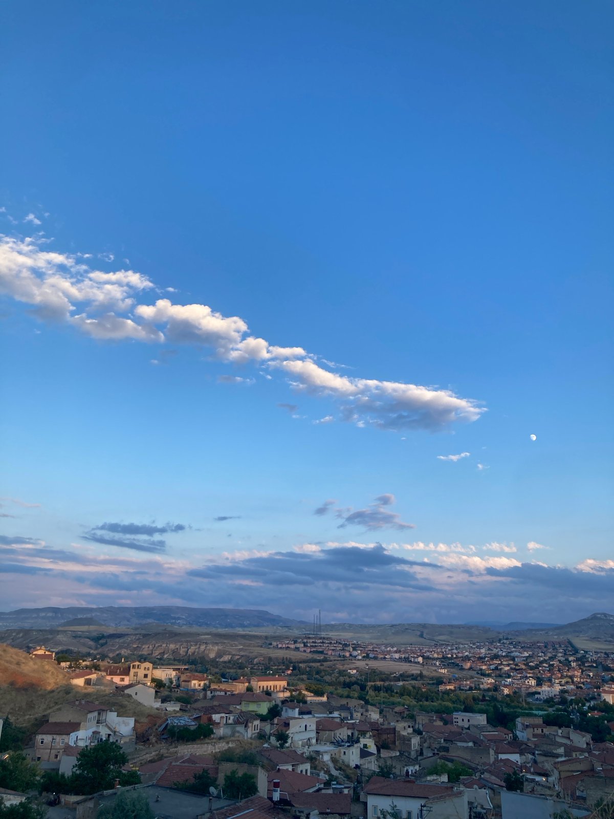 Golden hour to dusk across Avanos, Cappadocia
