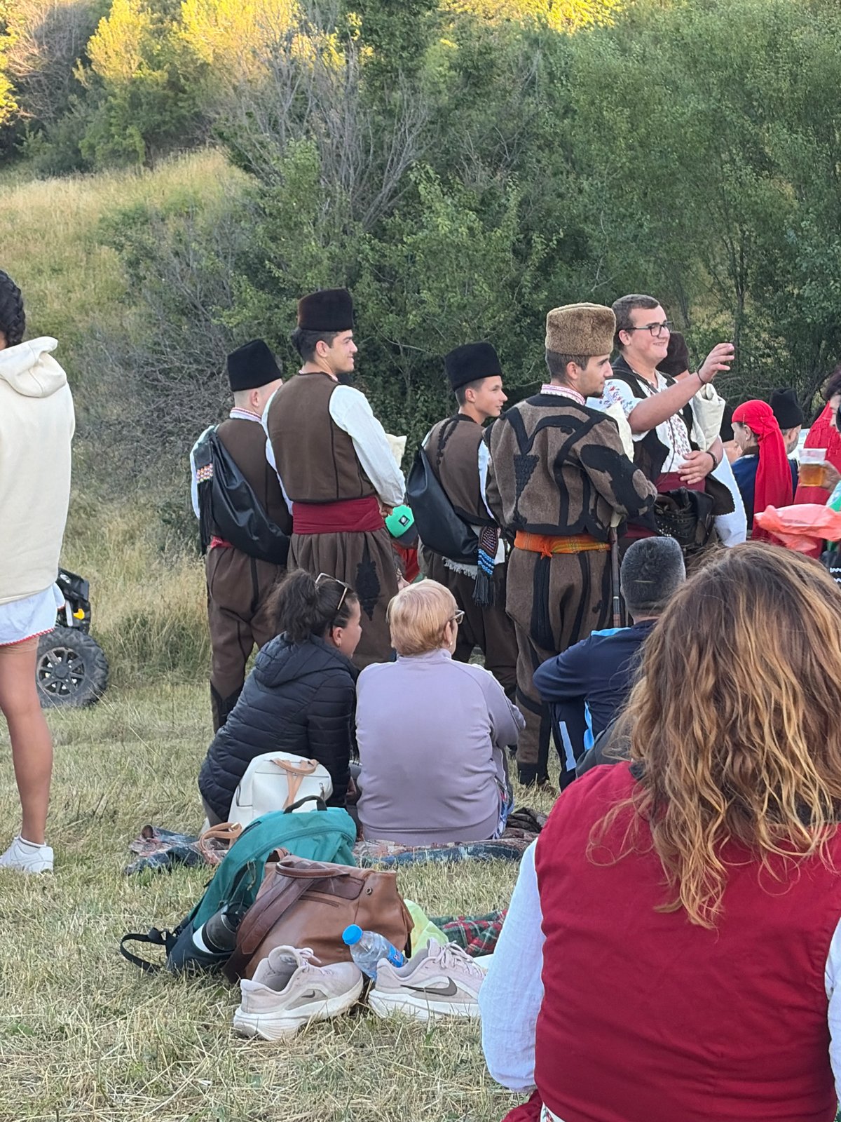 Traditional folk festival on a hillside in Magardjitsa, Bulgaria