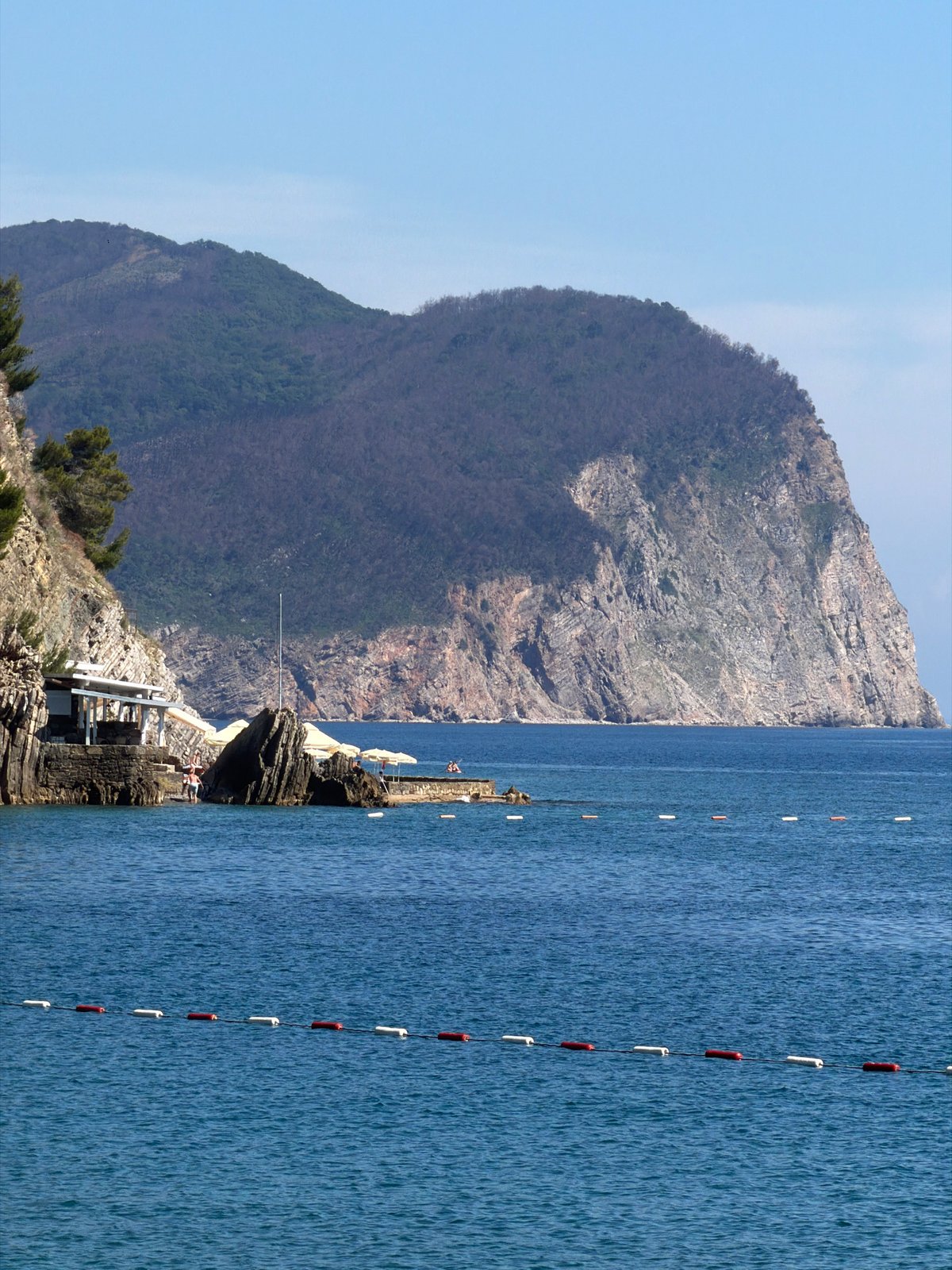 Summer beach day draws crowds to Montenegro coast