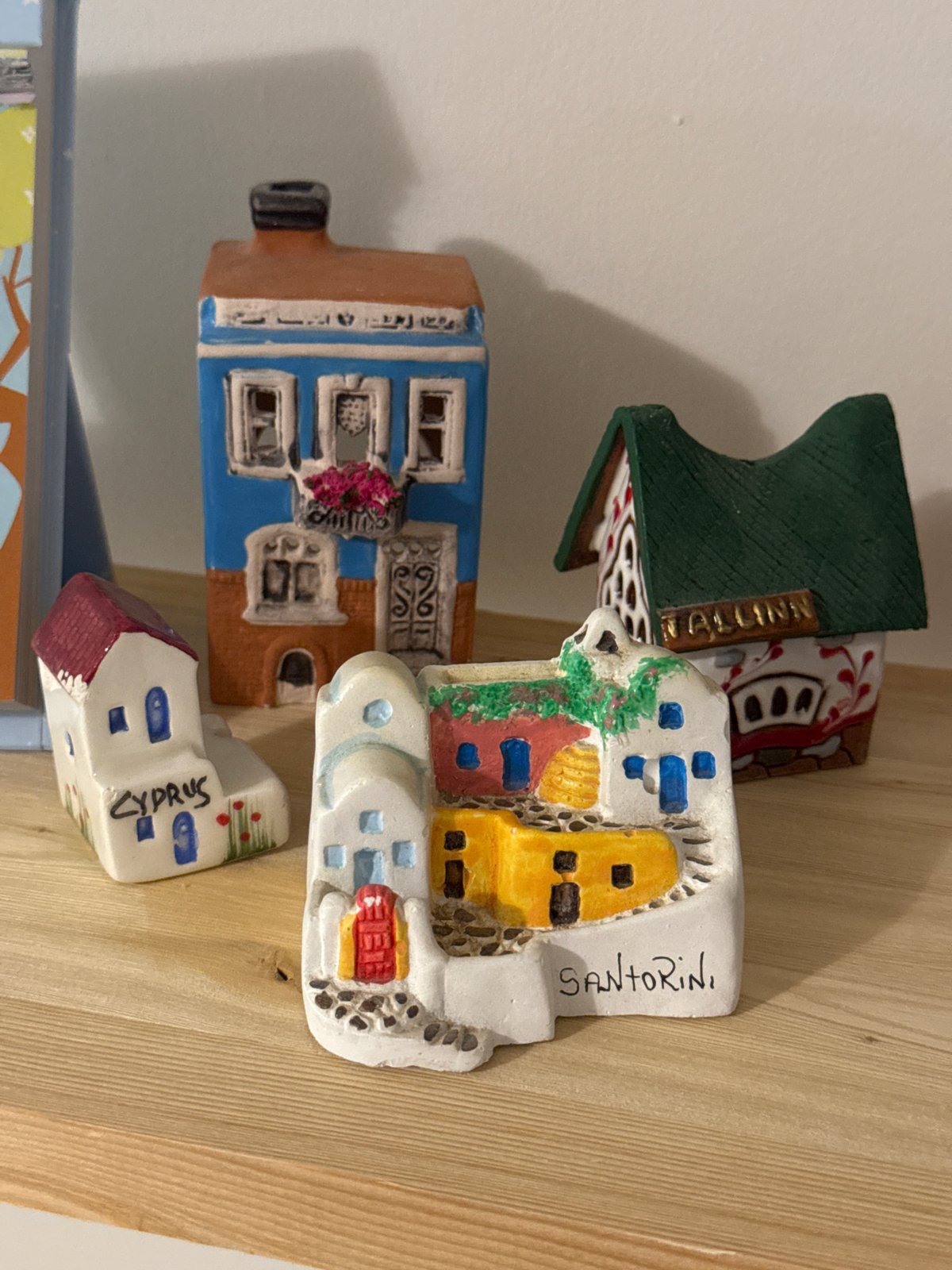 Tourist souvenirs and calendar displayed indoors in Izhevsk