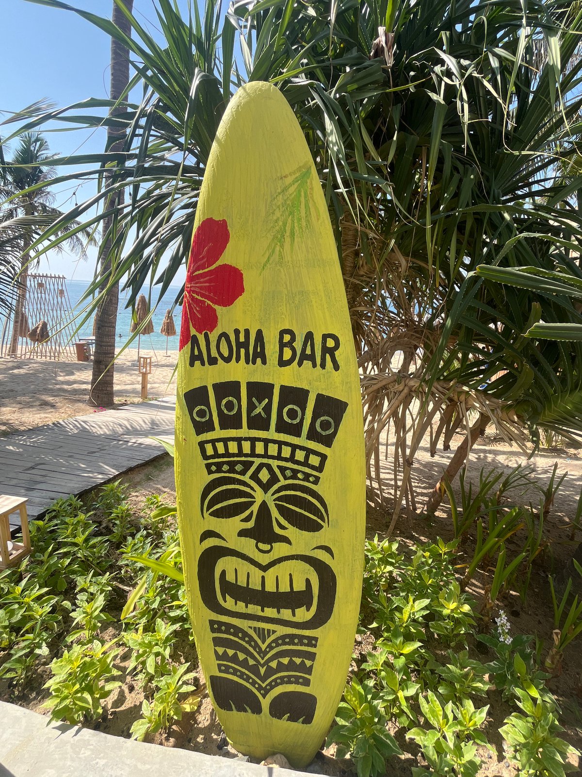 Nha Trang's beachfront art installations and tiki bar strip