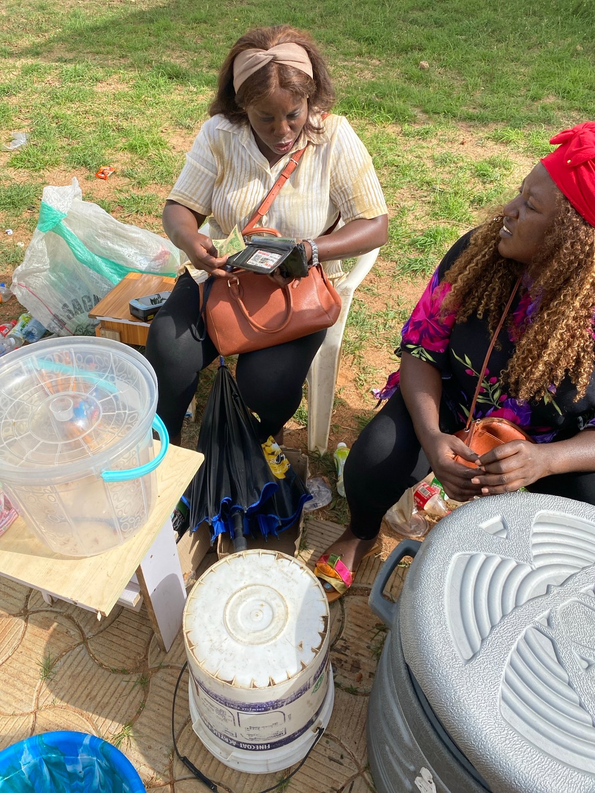 Casual outdoor gathering observed in Reifild-Ist, Nigeria