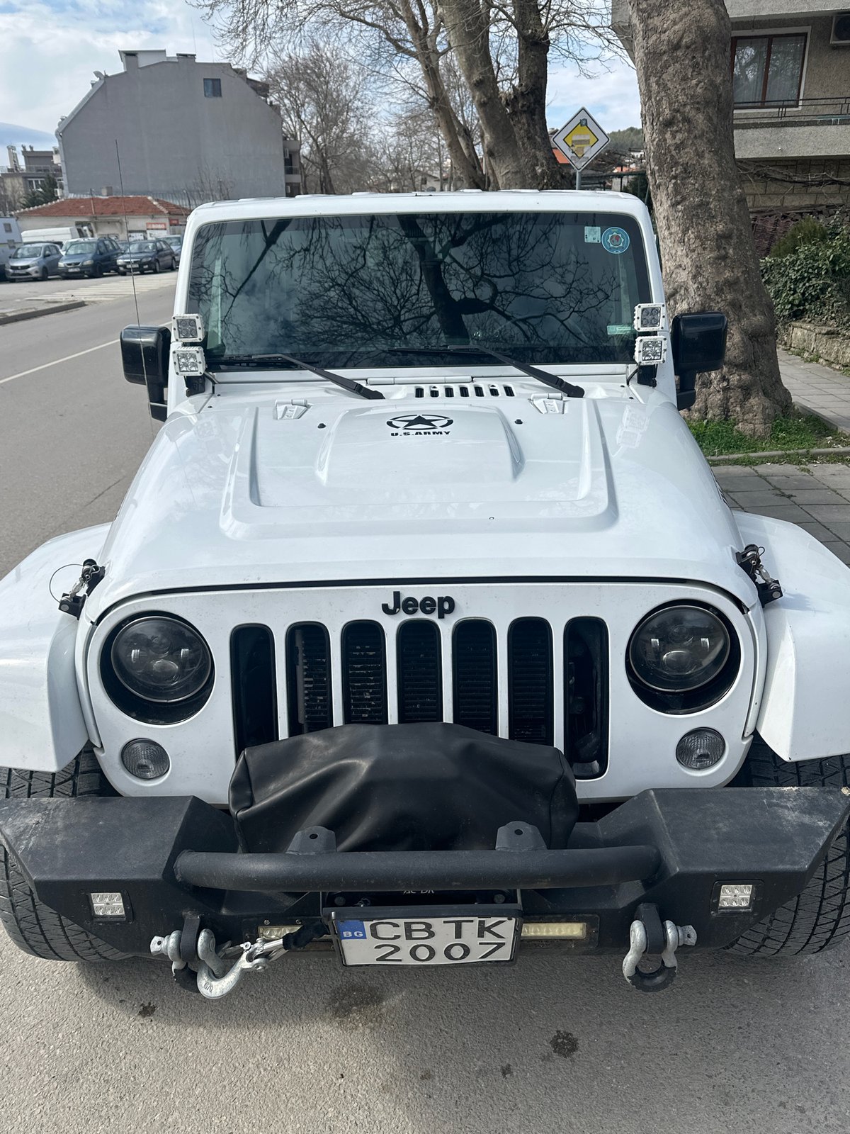 Modified Jeep Wrangler spotted parked on Varna street