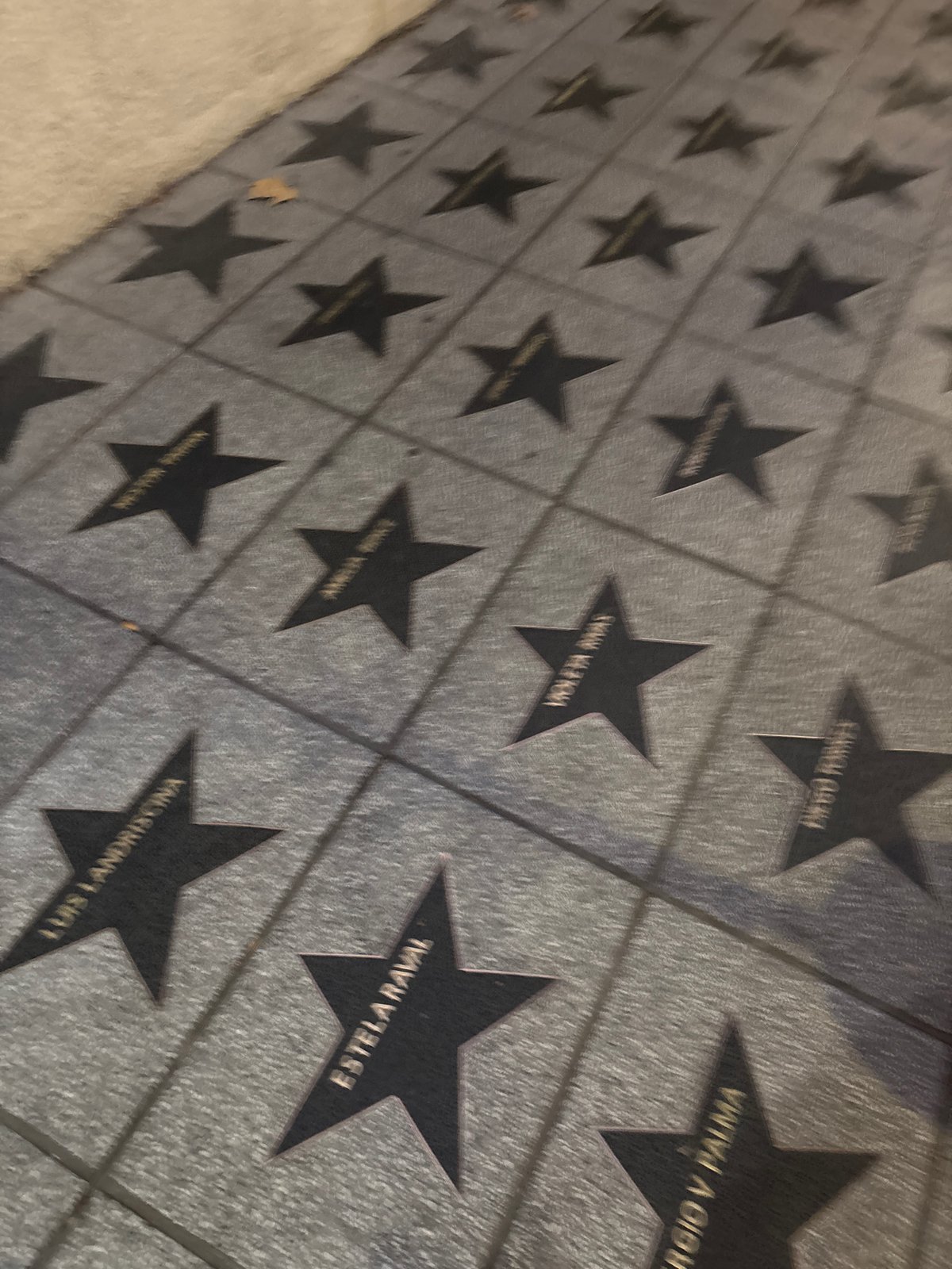 Buenos Aires Walk of Fame documented by witness