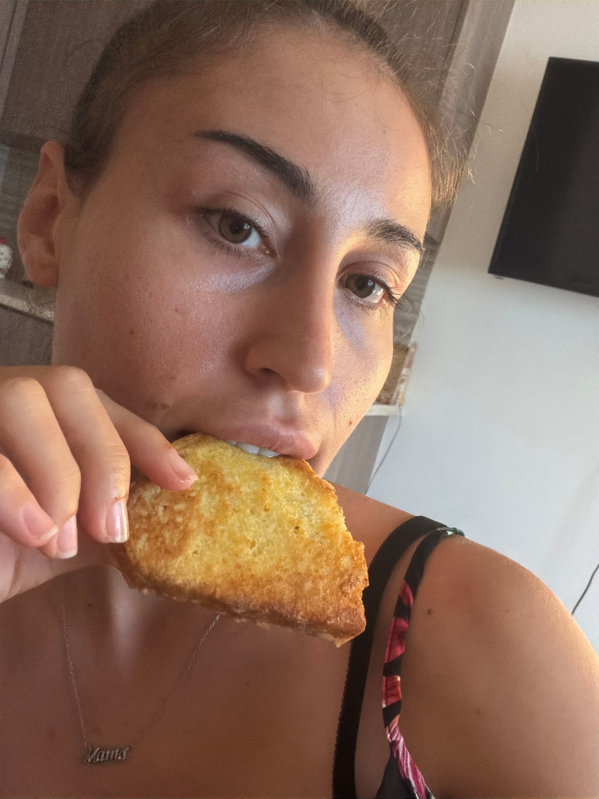 French toast and sausages at a Cyprus breakfast table