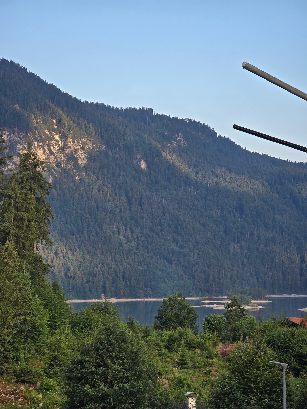 Zugspitze cable car infrastructure and Alpine scenery, Grainau