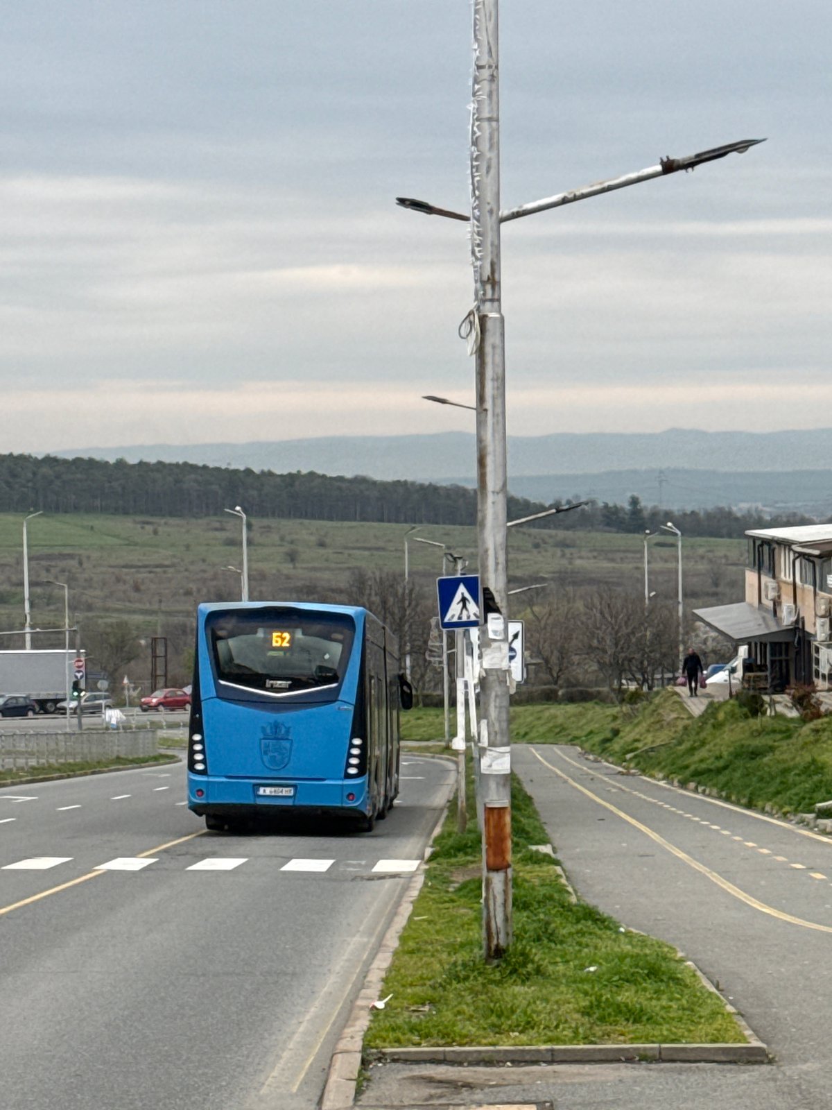 City bus route 52 observed on Burgas street