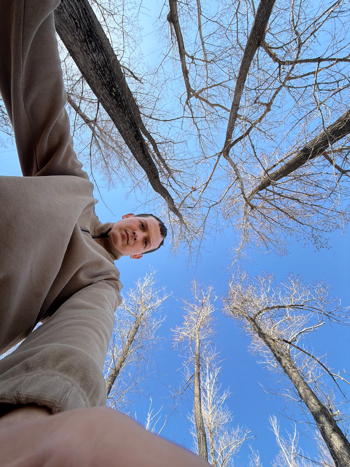 Family documents spring outing with baby in Chaikovsky, Russia