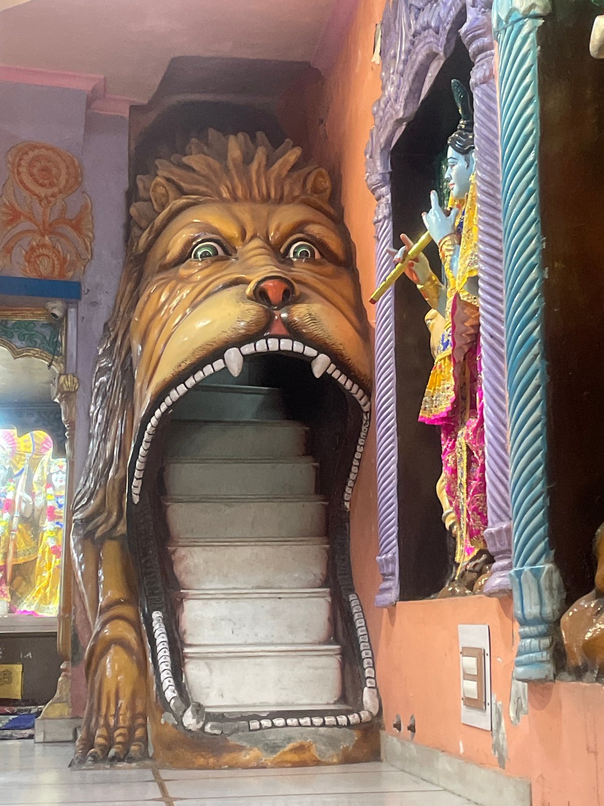 Evening documentation of temples and streets in Bhagsu, India
