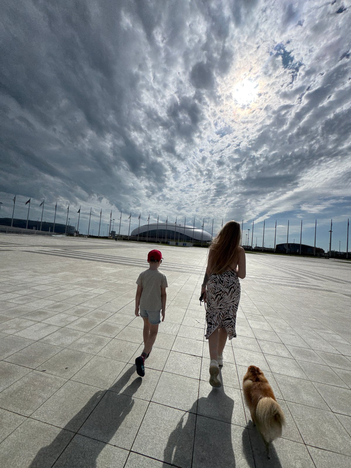 Casual afternoon moments captured at Sochi Olympic Park, Russia