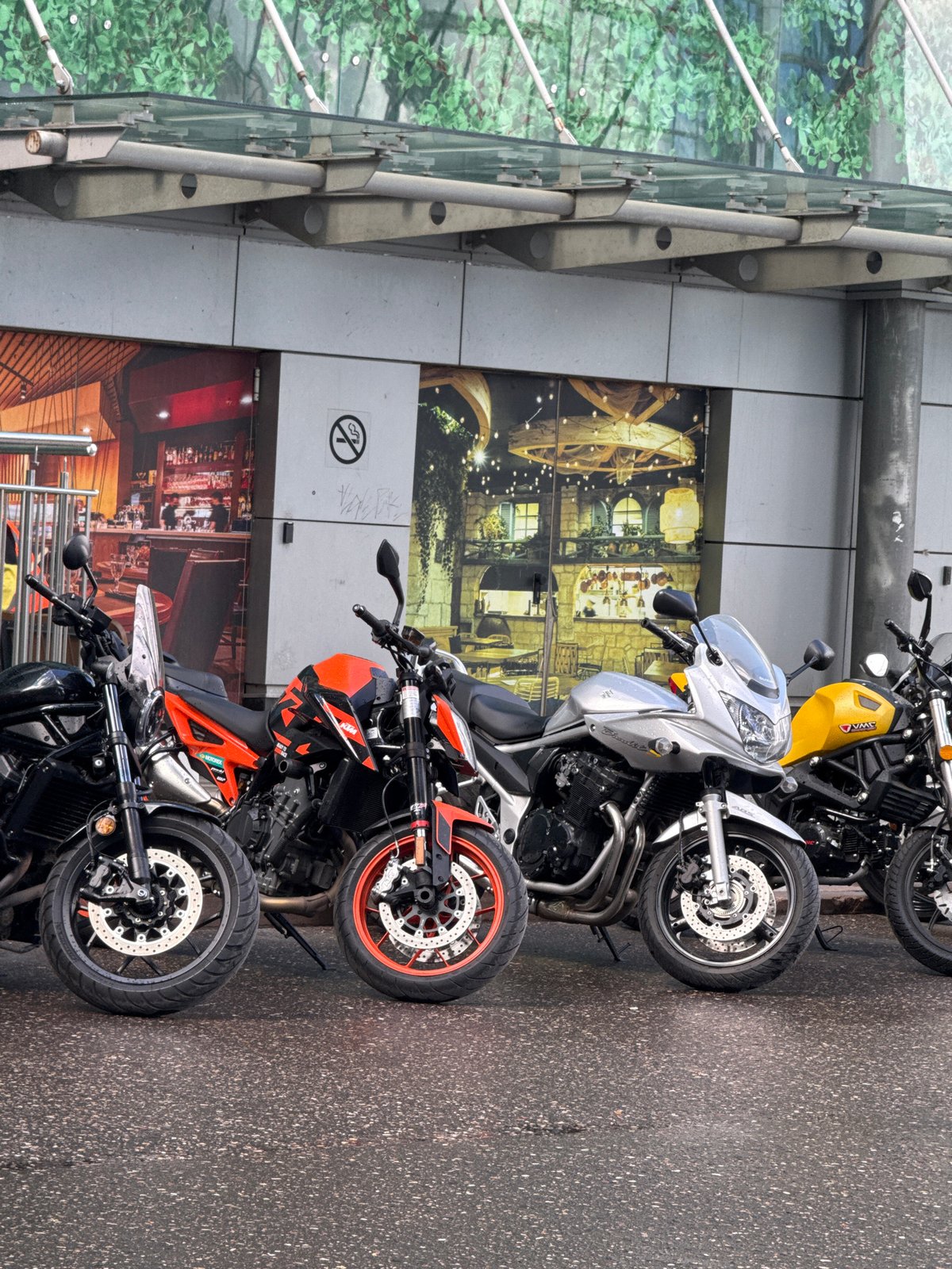 Morning at Moscow City: towers, bikes, and plaza life