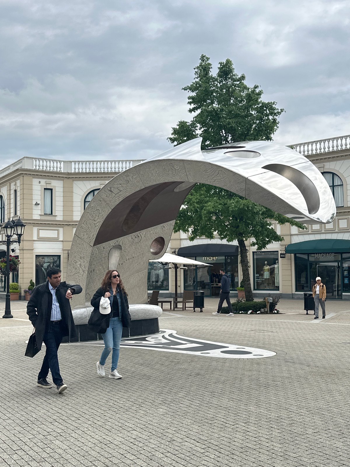 Evening shoppers visit McArthurGlen Designer Outlet in Richmond, Canada
