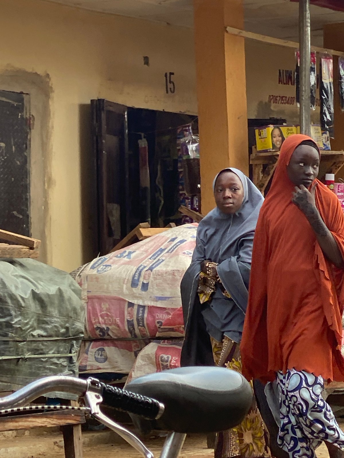 Morning marketplace activity captured in Kafanchan B, Nigeria