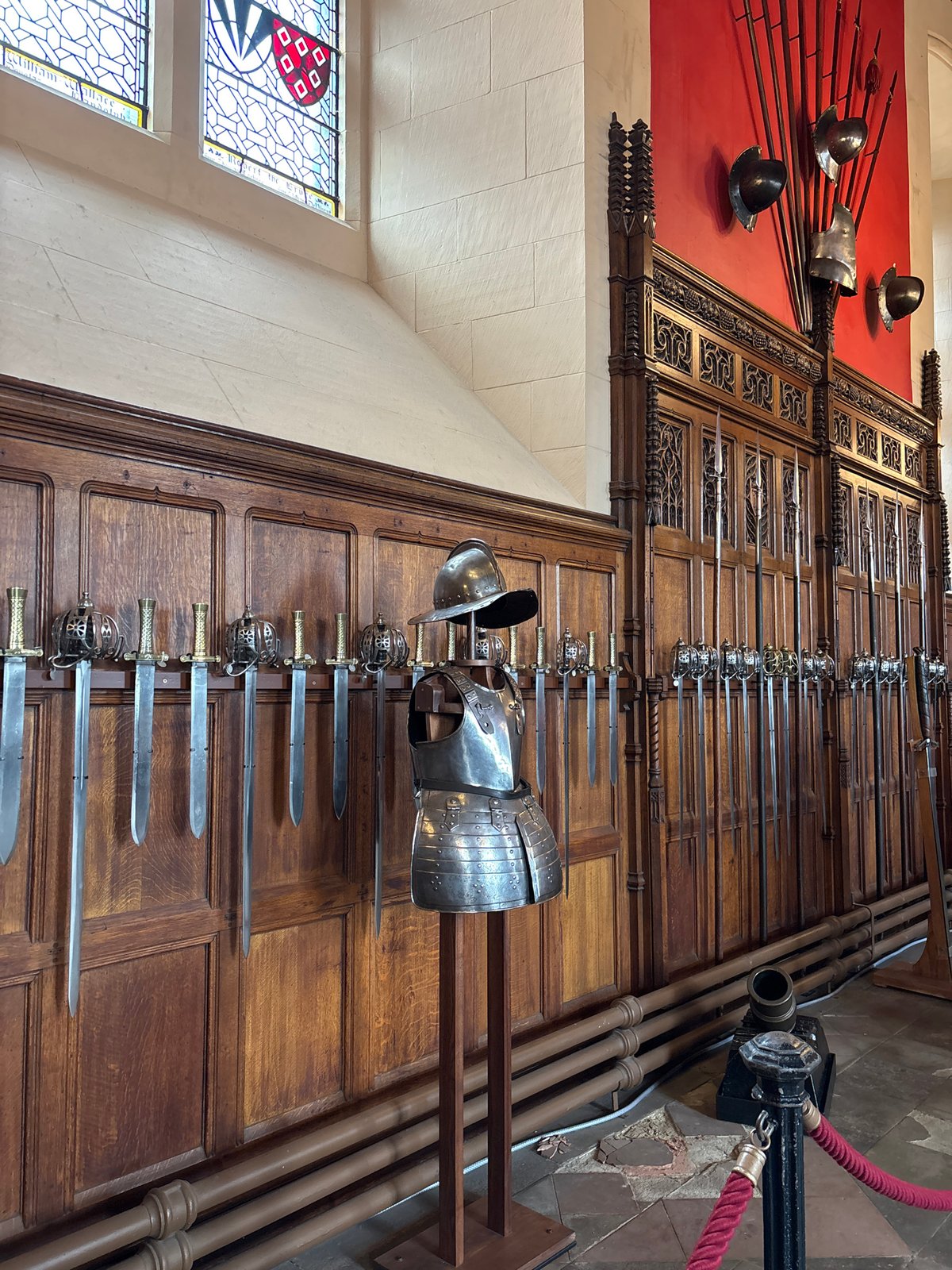 Tourist documents Scottish royal exhibits at Edinburgh Castle
