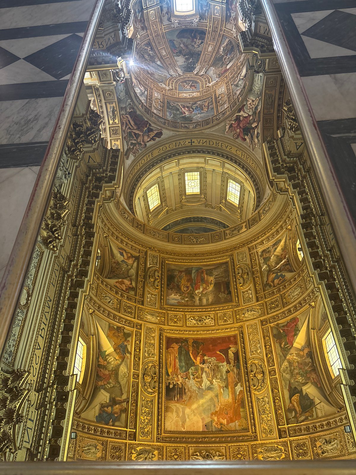 Tourist documents Rome's historic churches and streets Friday morning