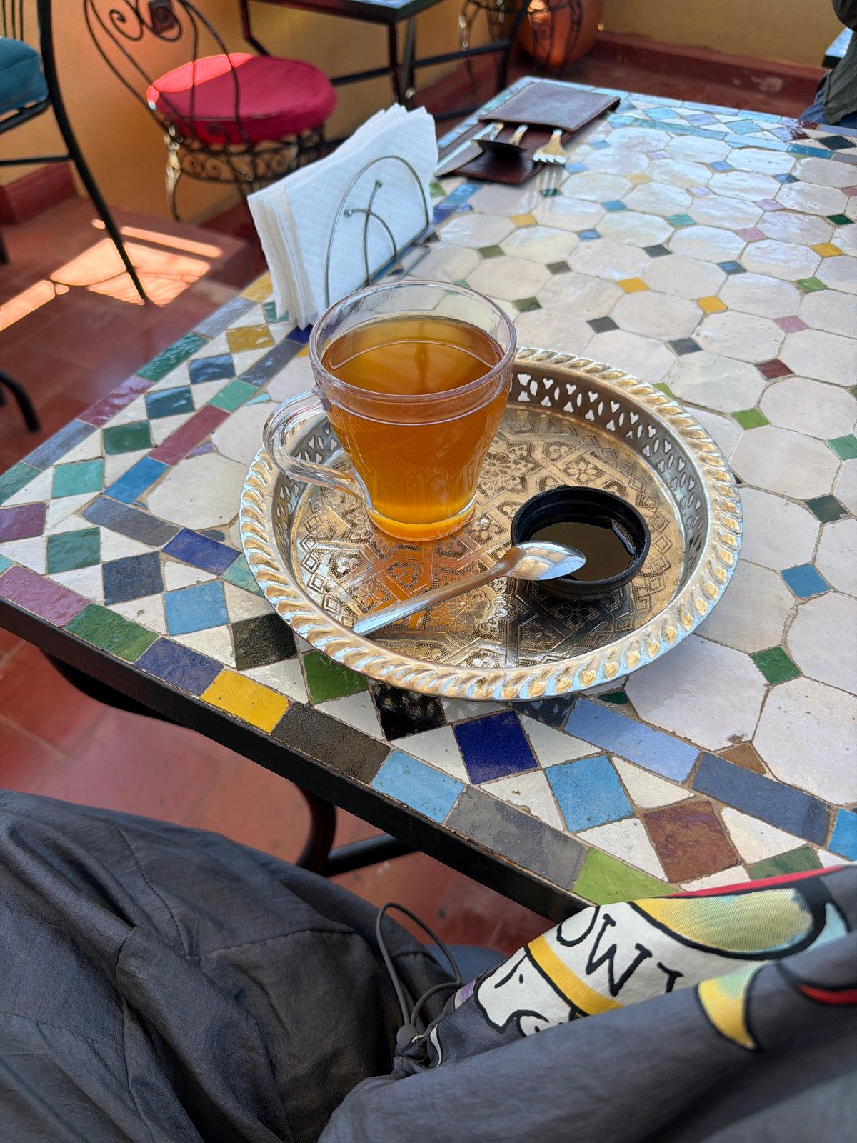 Tourist explores historic Fez medina, visits shops and landmarks
