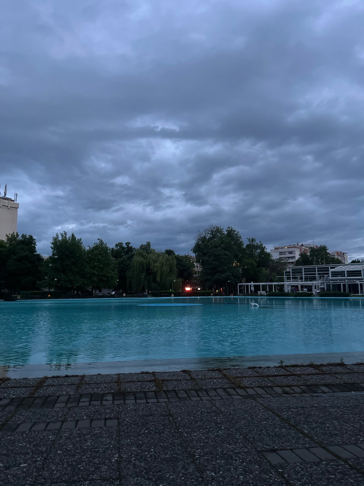 Mixed urban imagery recorded in Plovdiv during evening hours