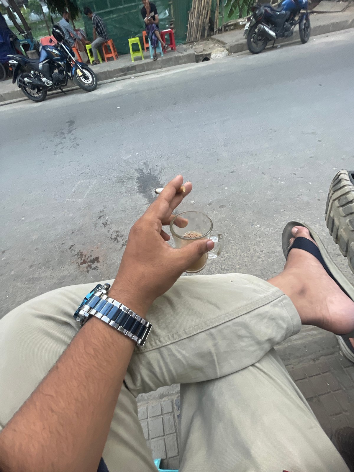 Dhaka street life documented during midday motorcycle journey