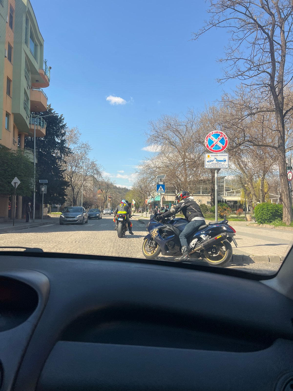Spring morning walk documented through central Plovdiv, Bulgaria