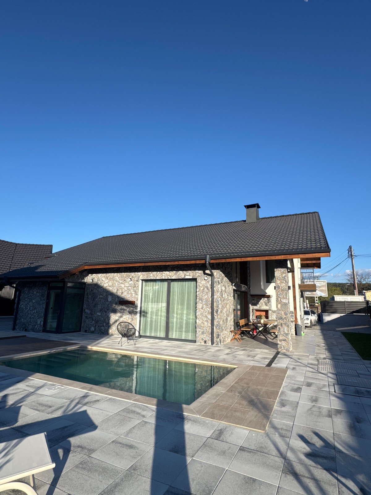 Modern home with pool documented in Bania, Bulgaria