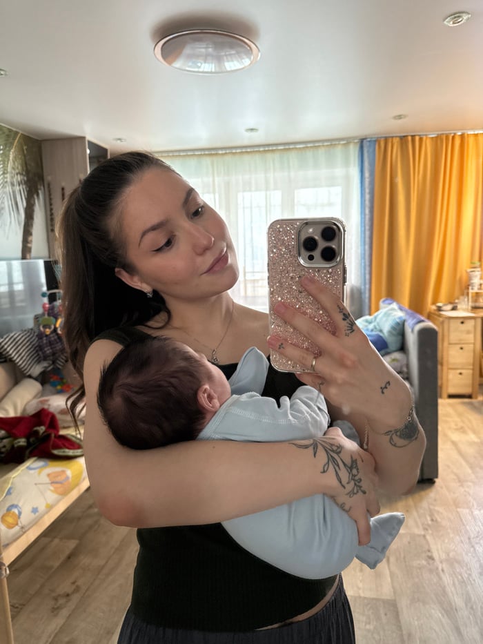 Domestic life documented in Chaikovsky, Russia morning hours