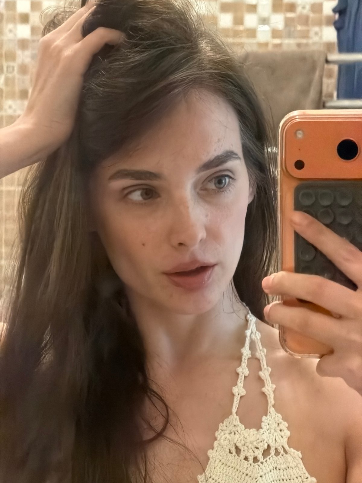 Bathroom and kitchen selfie session in Ufa, Russia