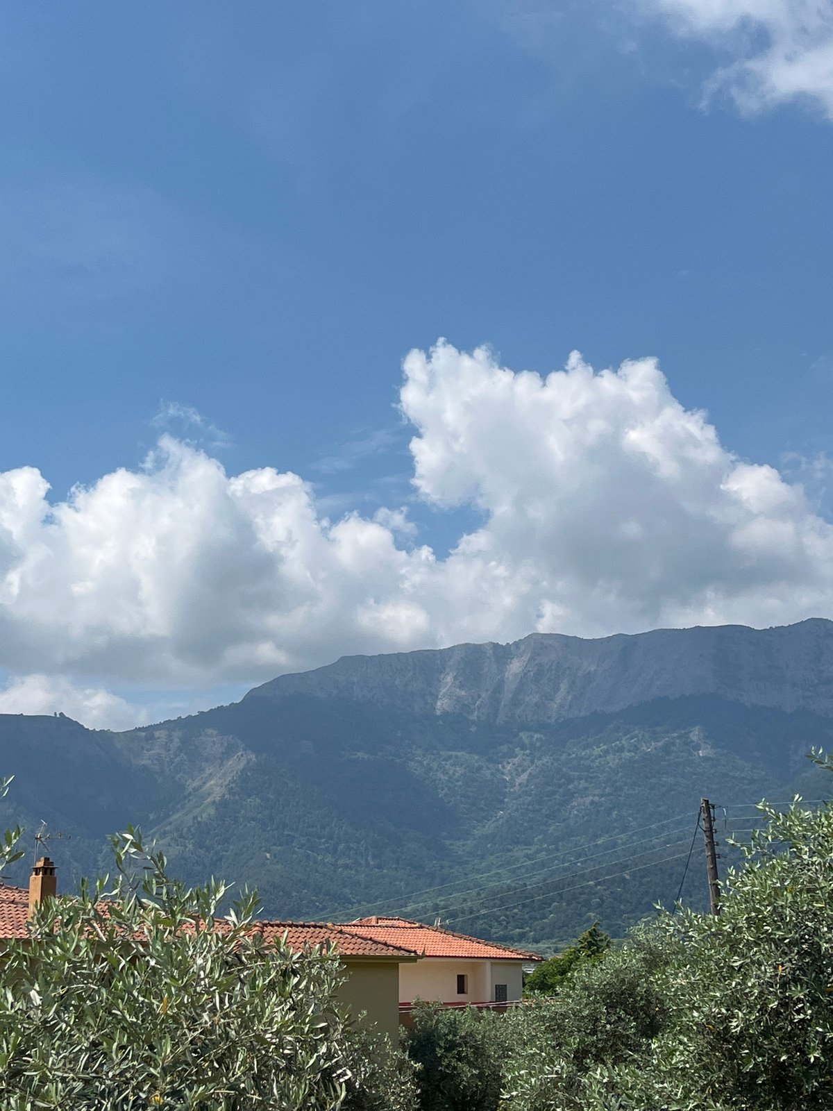 Morning views captured across Golden Beach Greece residential area