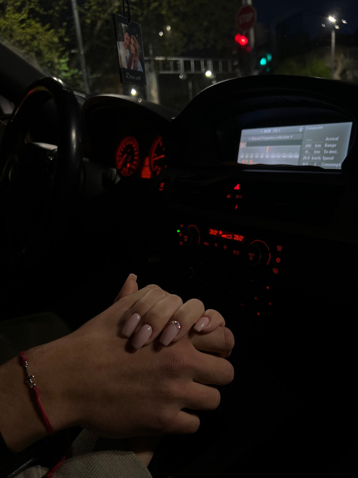 Intimate car moments documented in Plovdiv, Bulgaria evening