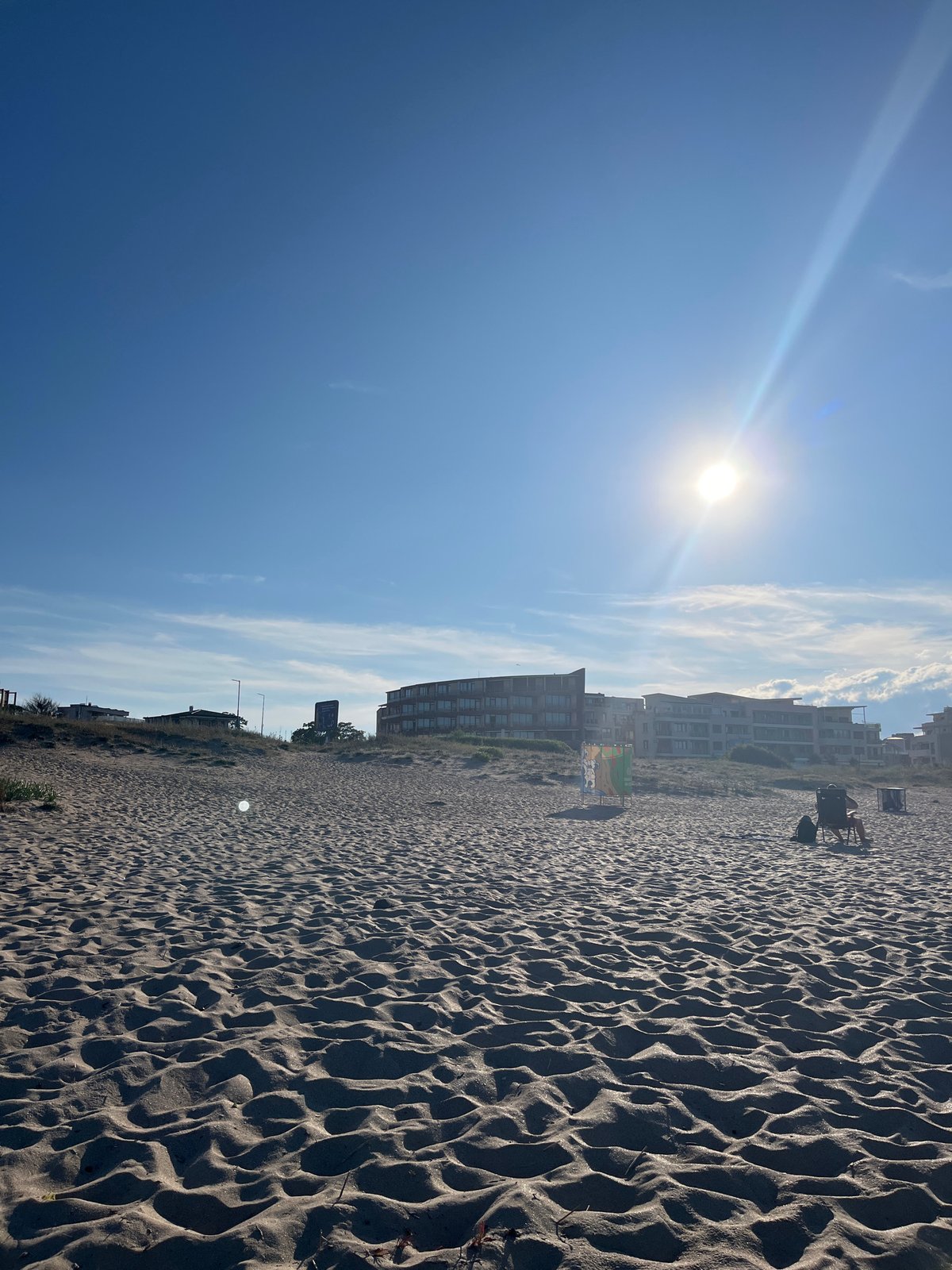 Sunny beach afternoon in Sozopol, Bulgaria