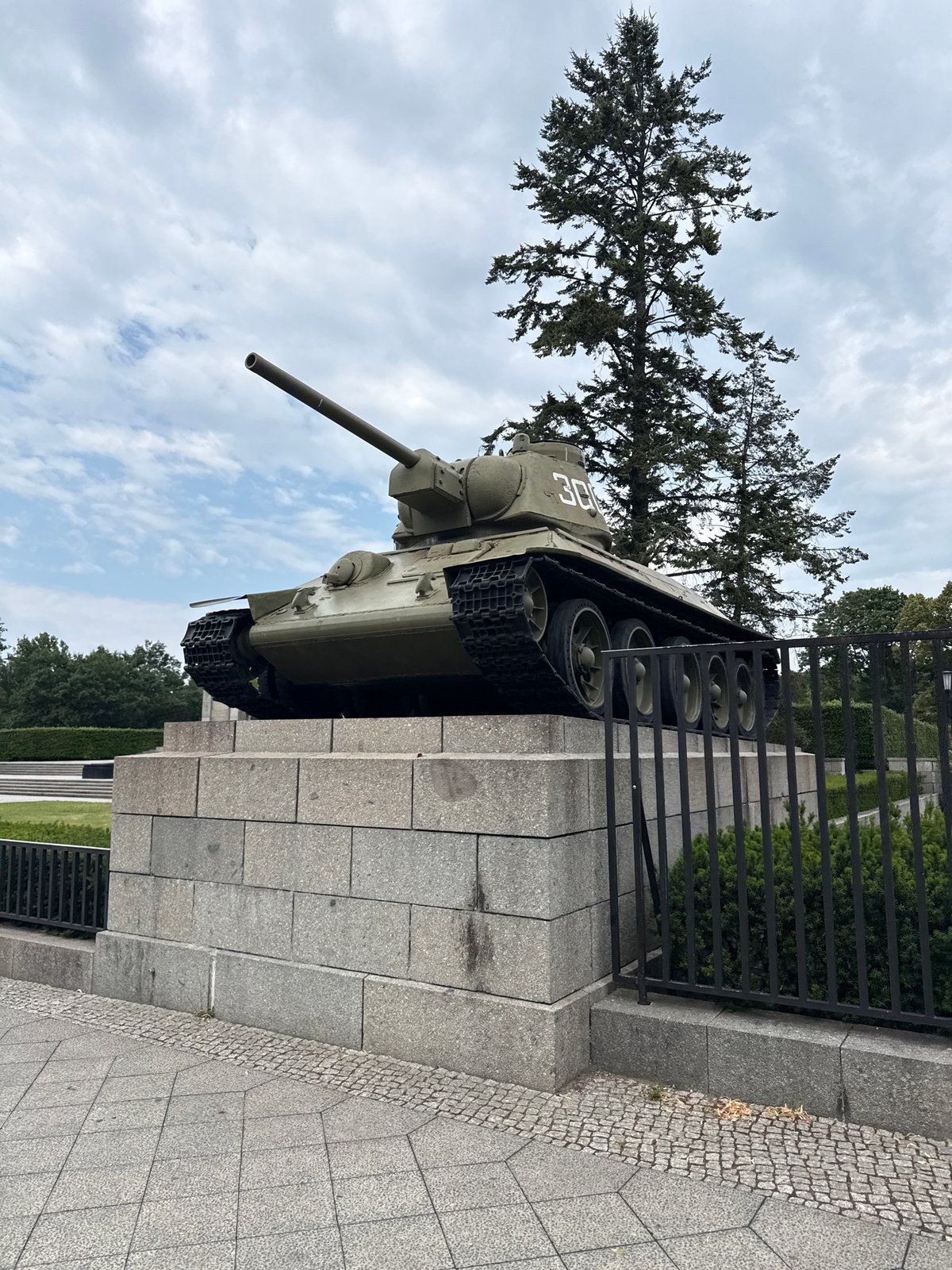 Soviet war memorials and the Reichstag, central Berlin