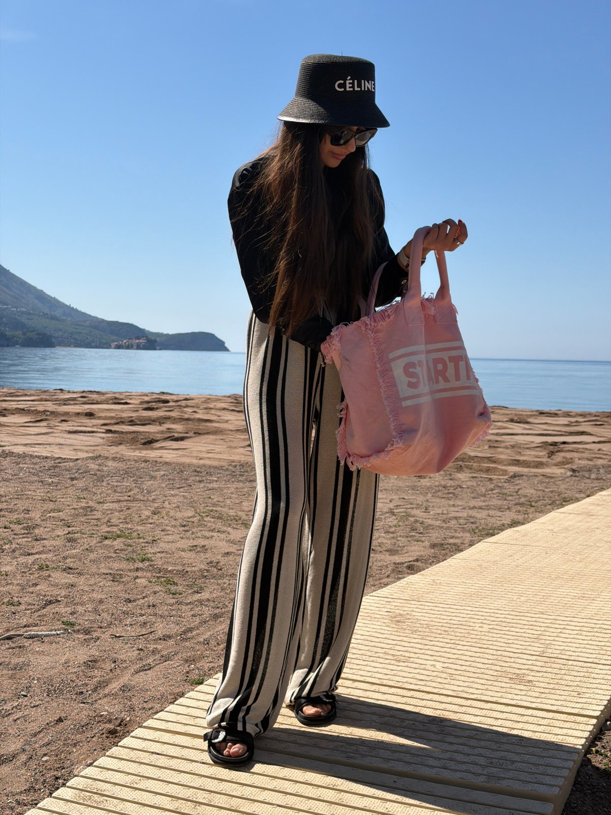 Beachgoer and Content Creator Spotted Along Montenegro Coast