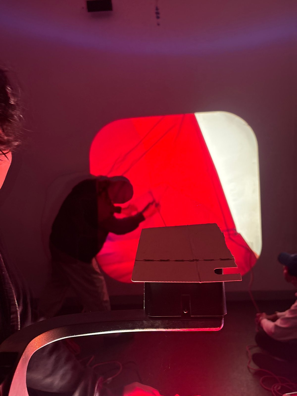 Interactive art installation and cafe activities in Mexico City