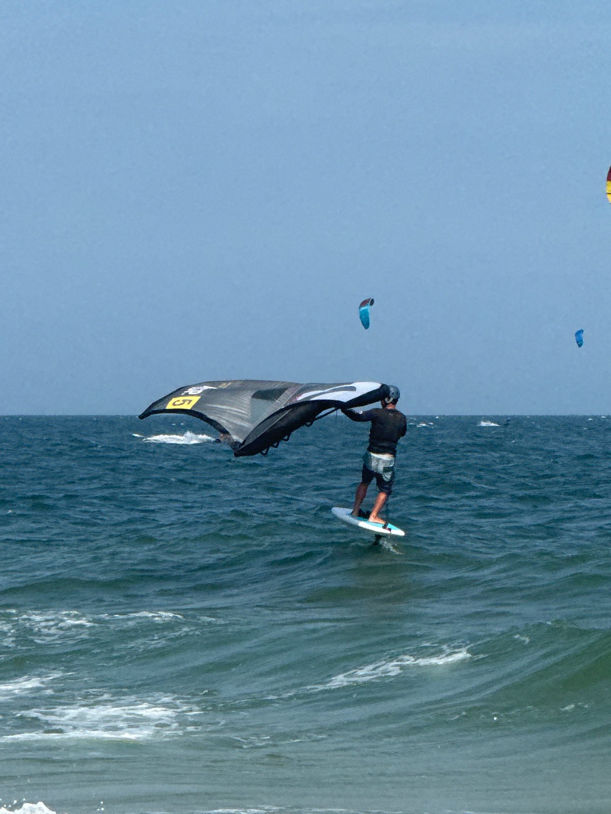 Wing foiling session off the coast of Mũi Né, Vietnam