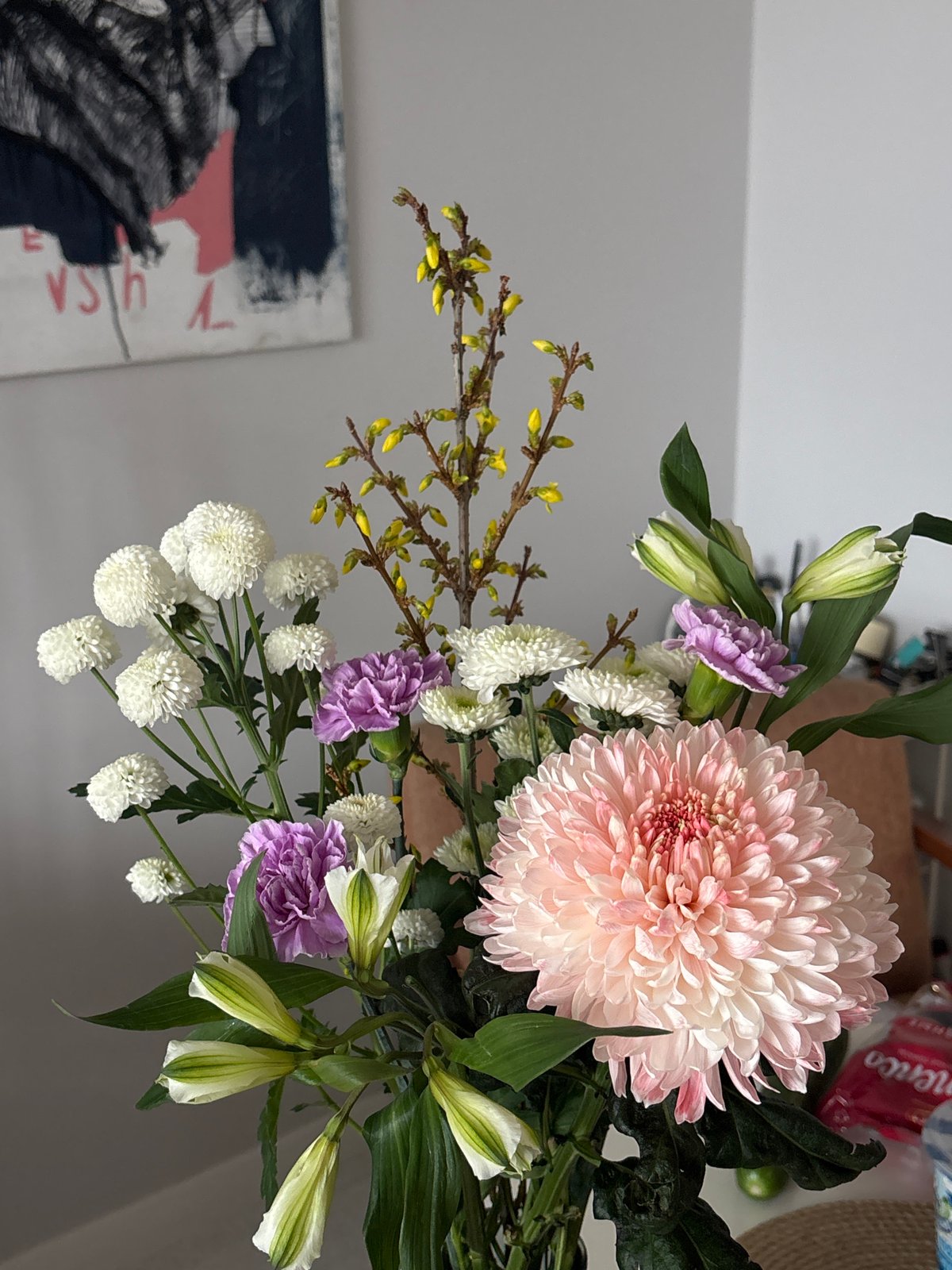 Floral bouquet photographed in Krasnoyarsk, Russia