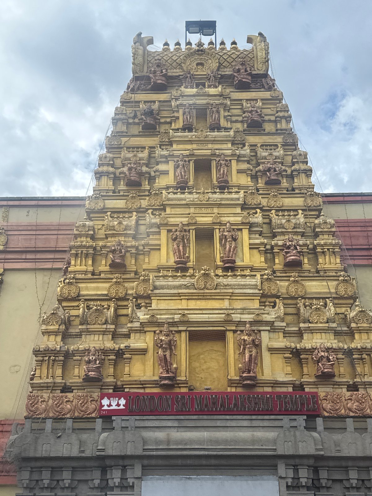 Hindu temple facade documented in London