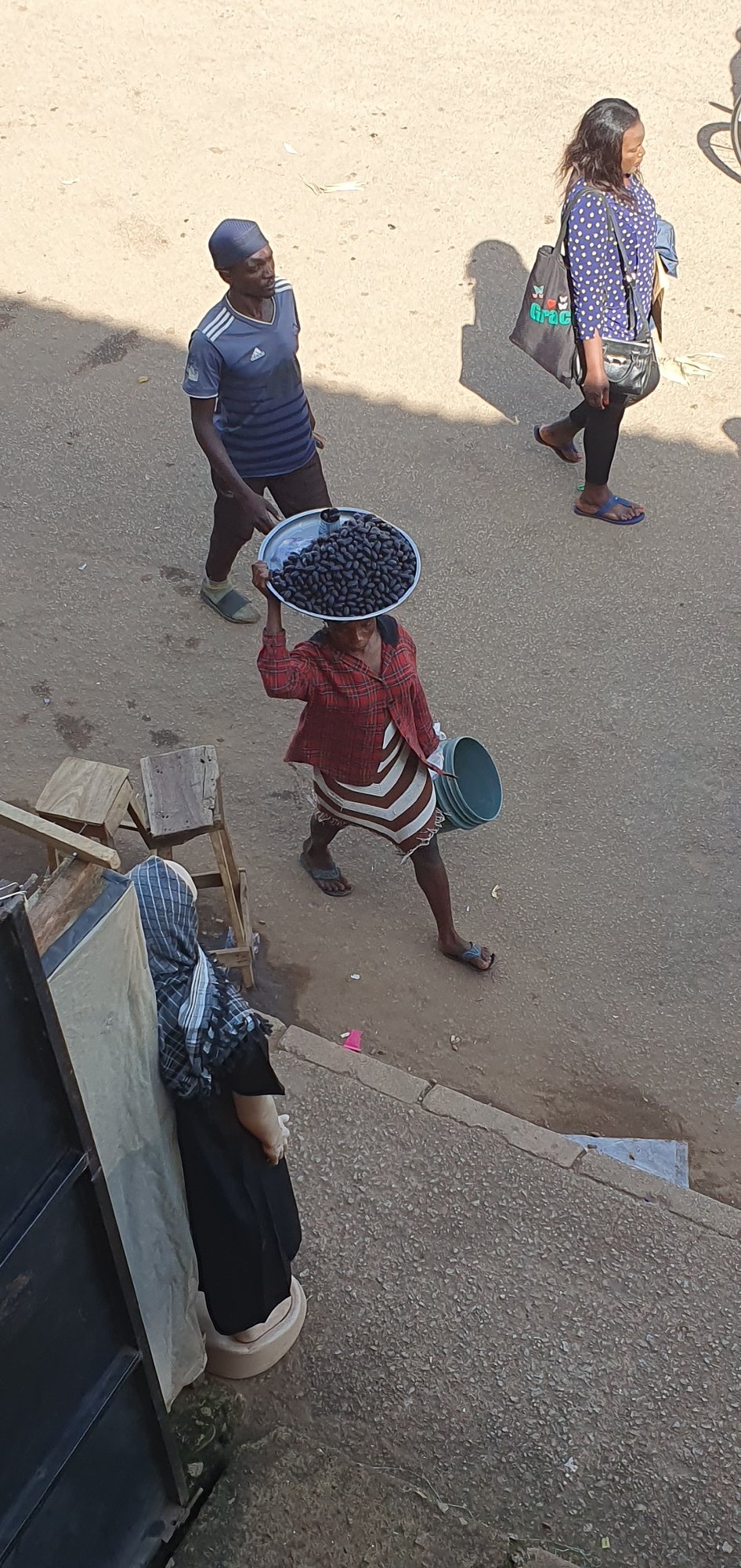 Market day hustle on the streets of Bukuru, Nigeria