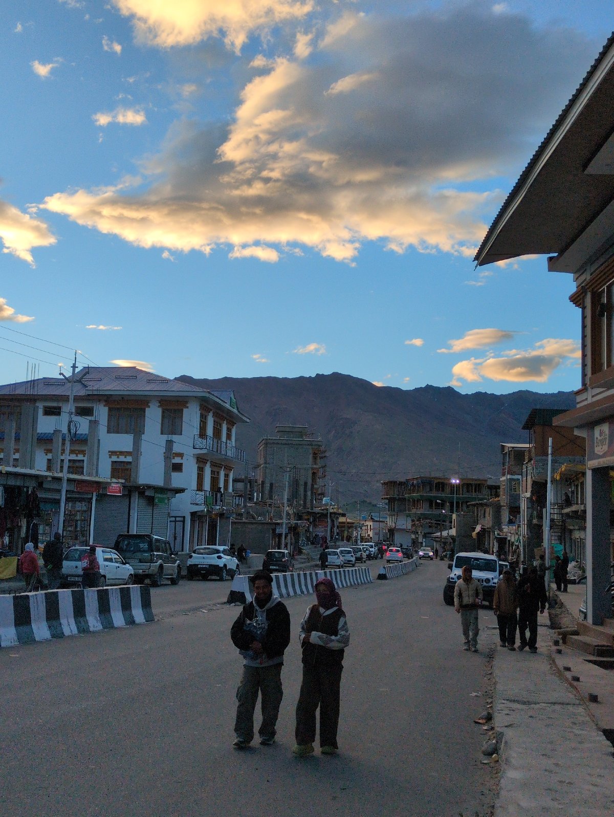 Street life and mountain views in Padum, Zanskar