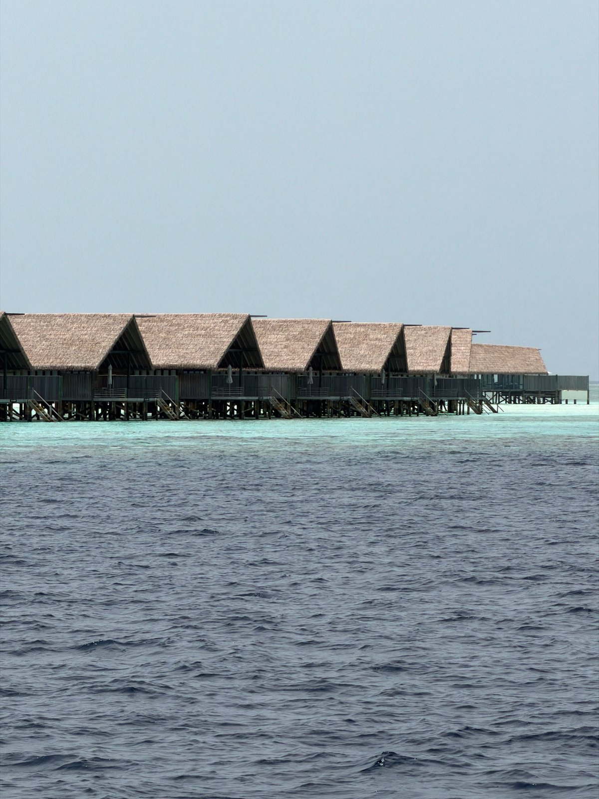 Morning scenes captured in Guraidhoo, Maldives show construction and tourism
